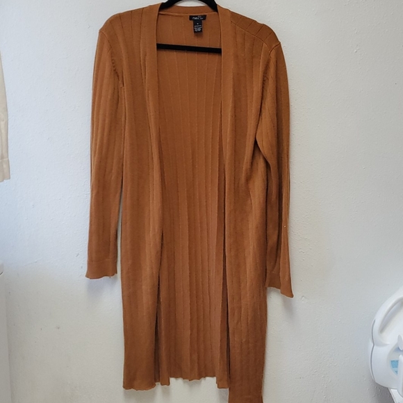 Rue21 Sweaters - 4/$30! Orange ribbed duster cardigan